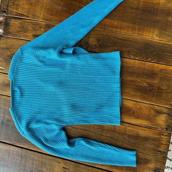 Vintage Fia Italia 90s Sweater Wrap Plunge Y2K Handloomed Date Night Sexy Chic - Picture 7 of 8